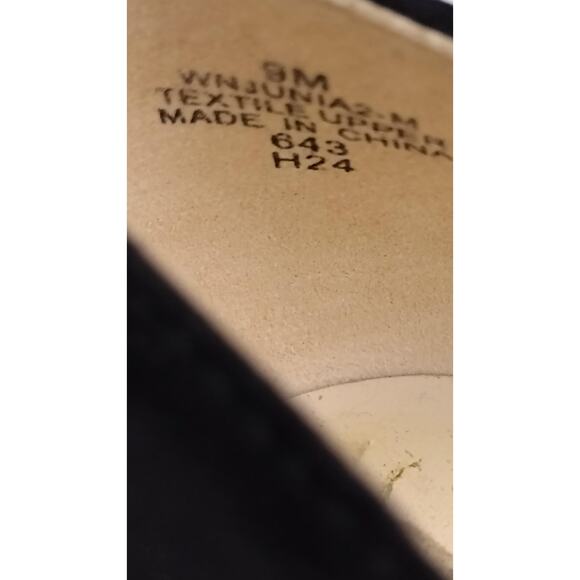 Nine West Shoes Womens Size 9M Black Suede Pointed Toe Embellished Flats Formal - Picture 4 of 5